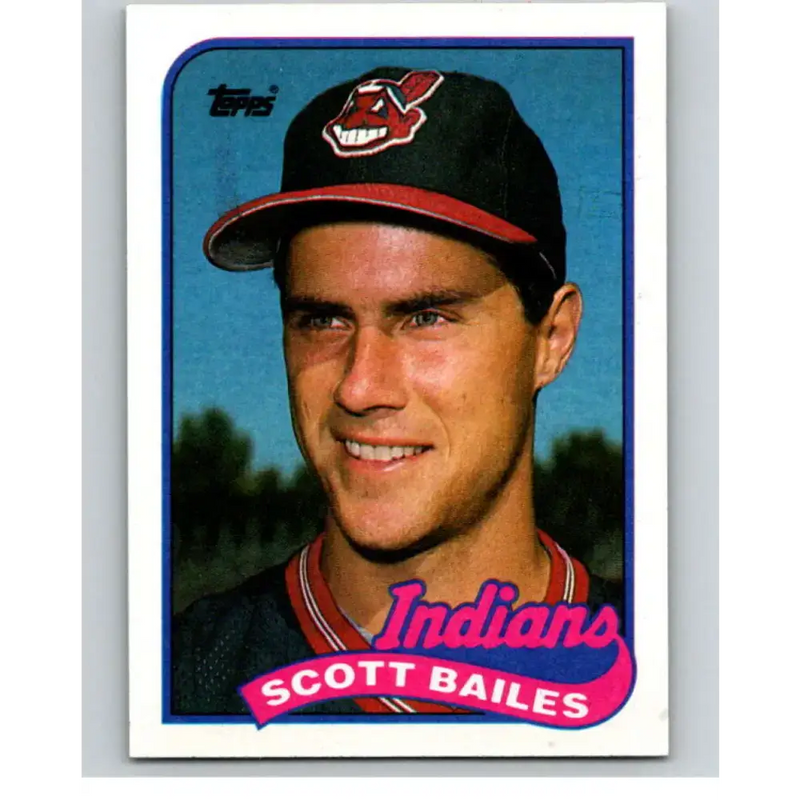 1989 Topps #339 Scott Bailes NM-MT Cleveland Indians Baseball Card - Baseball Card Single