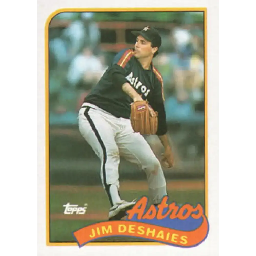 1989 Topps #341 Jim Deshaies NM-MT Houston Astros Baseball Card - Baseball Card Single