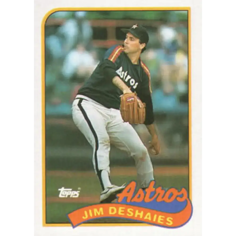 1989 Topps #341 Jim Deshaies NM-MT Houston Astros Baseball Card - Baseball Card Single