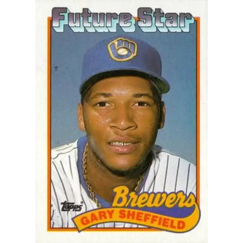 1989 Topps #343 Gary Sheffield FS NM-MT RC Rookie Milwaukee Brewers Baseball Card - Baseball Card Single