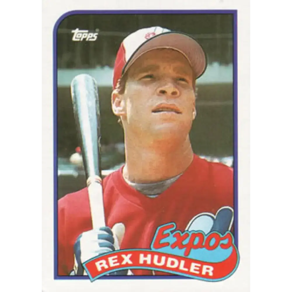 1989 Topps #346 Rex Hudler NM-MT Montreal Expos Baseball Card - Baseball Card Single