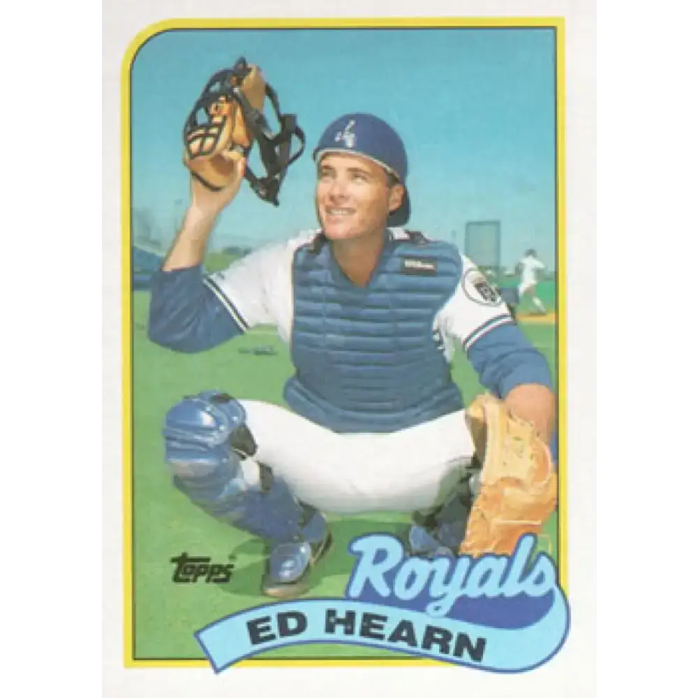 1989 Topps #348 Ed Hearn NM-MT Kansas City Royals Baseball Card - Baseball Card Single