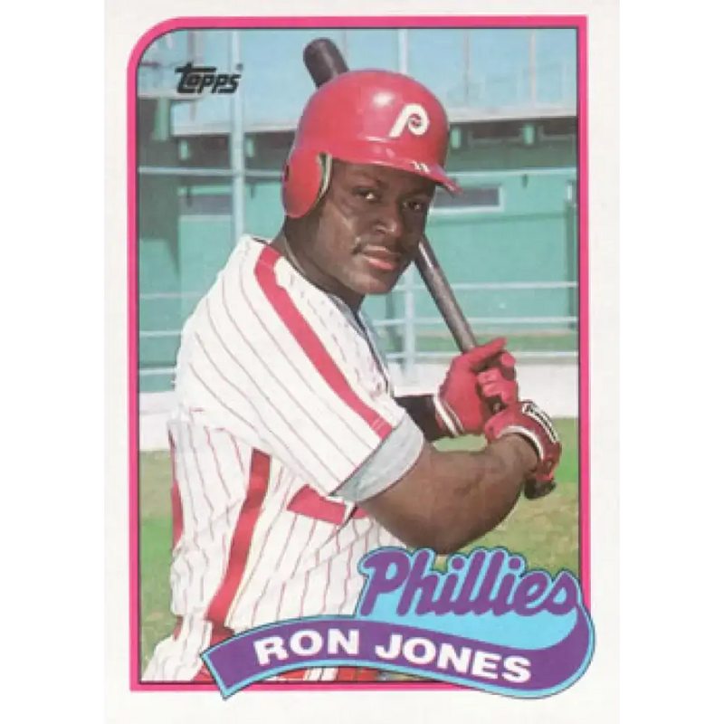 1989 Topps #349 Ron Jones NM-MT RC Rookie Philadelphia Phillies Baseball Card - Baseball Card Single