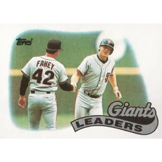 1989 Topps #351 Bob Melvin San Francisco Giants TL NM-MT San Francisco Giants Baseball Card