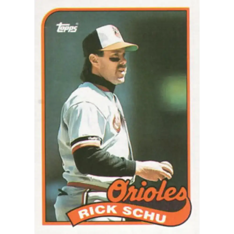 1989 Topps #352 Rick Schu NM-MT Baltimore Orioles Baseball Card - Baseball Card Single