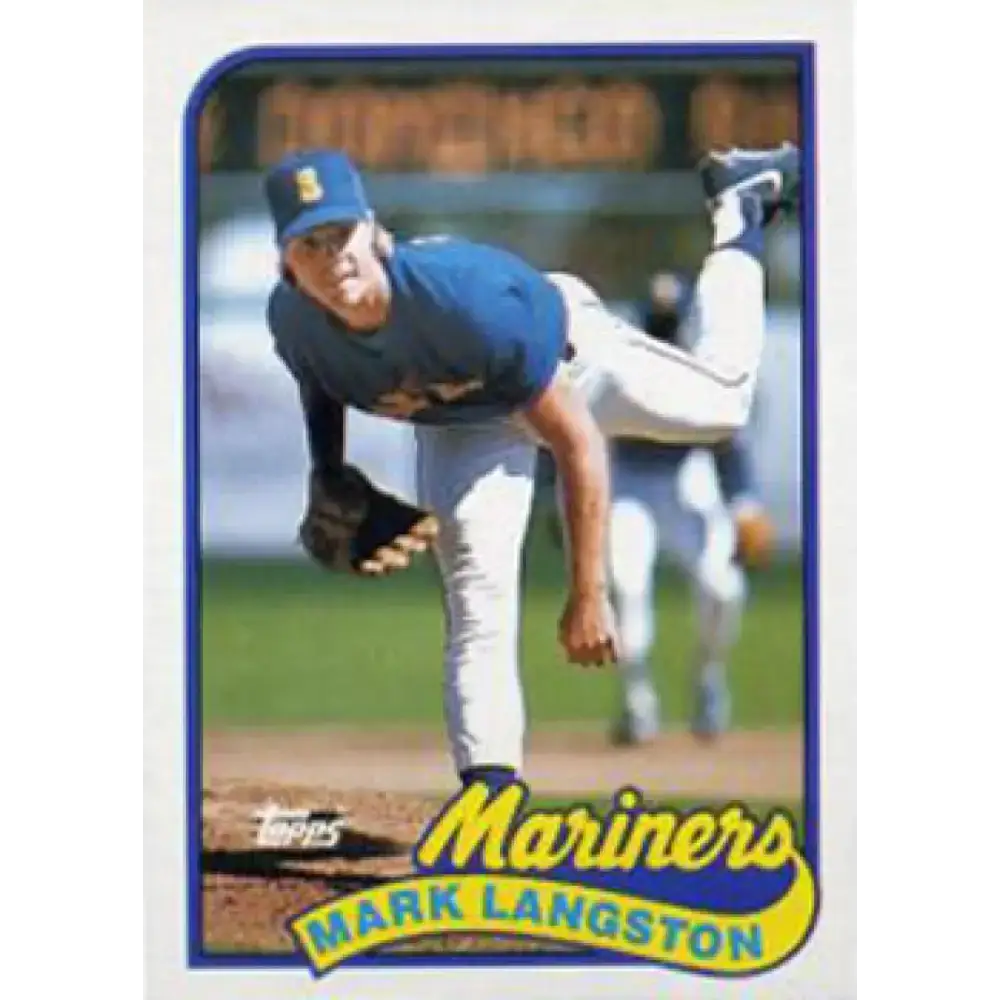 1989 Topps #355 Mark Langston NM-MT Seattle Mariners Baseball Card - Baseball Card Single