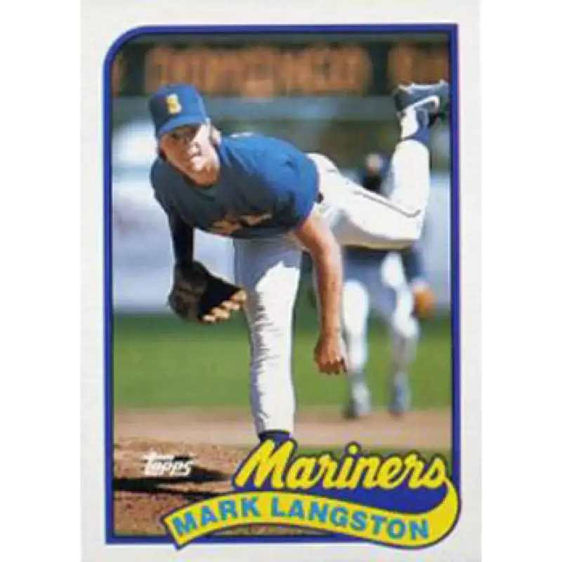 1989 Topps #355 Mark Langston NM-MT Seattle Mariners Baseball Card - Baseball Card Single