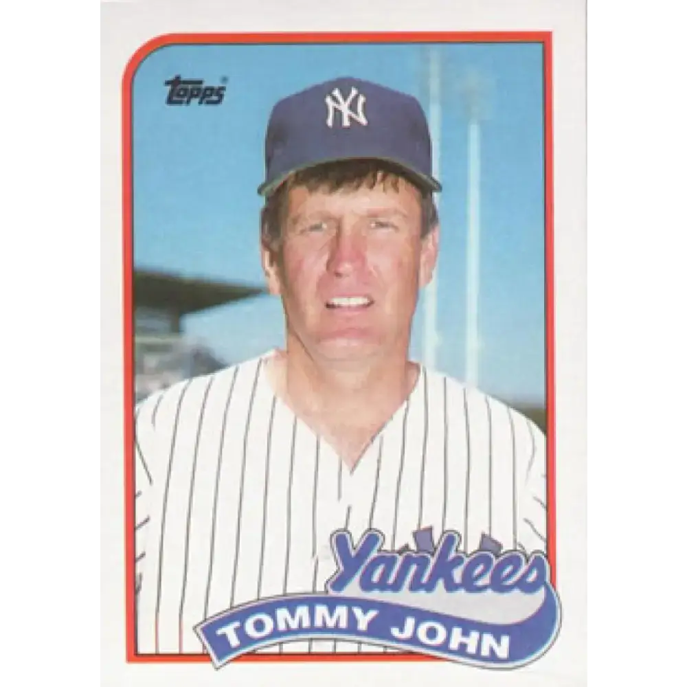 1989 Topps #359 Tommy John NM-MT New York Yankees Baseball Card - Baseball Card Single