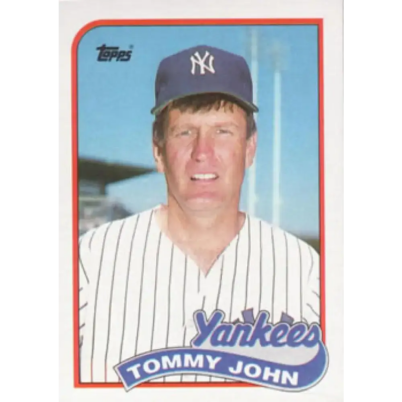 1989 Topps #359 Tommy John NM-MT New York Yankees Baseball Card - Baseball Card Single
