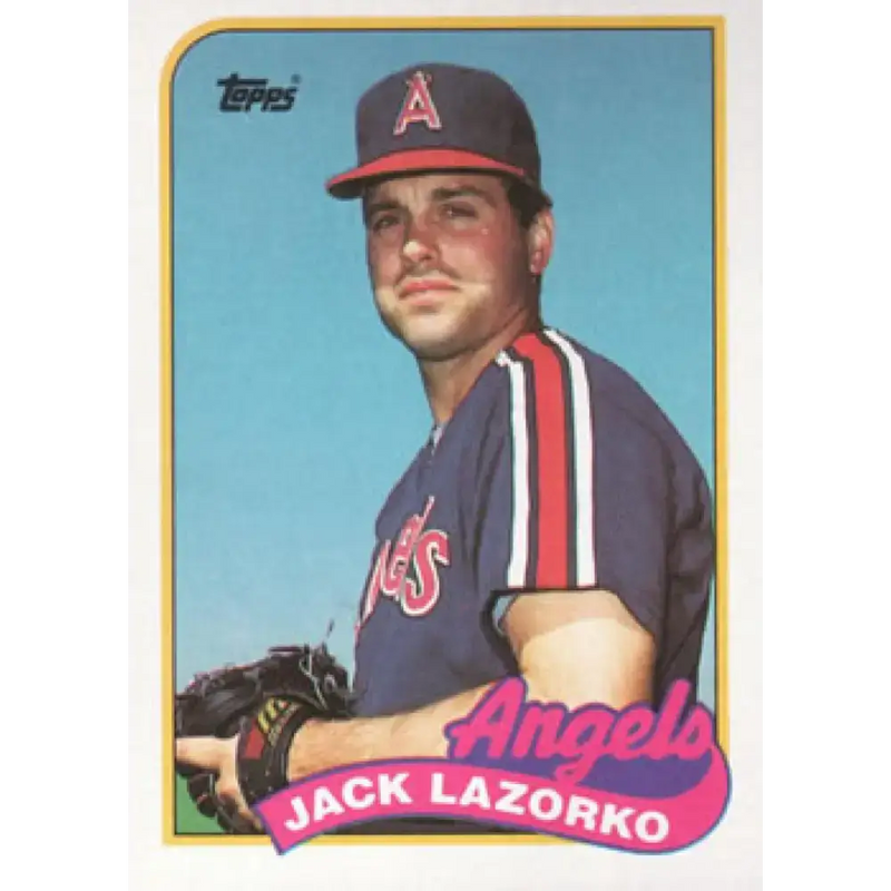 1989 Topps #362 Jack Lazorko NM-MT California Angels Baseball Card - Baseball Card Single