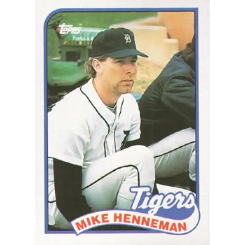 1989 Topps #365 Mike Henneman NM-MT Detroit Tigers Baseball Card - Baseball Card Single