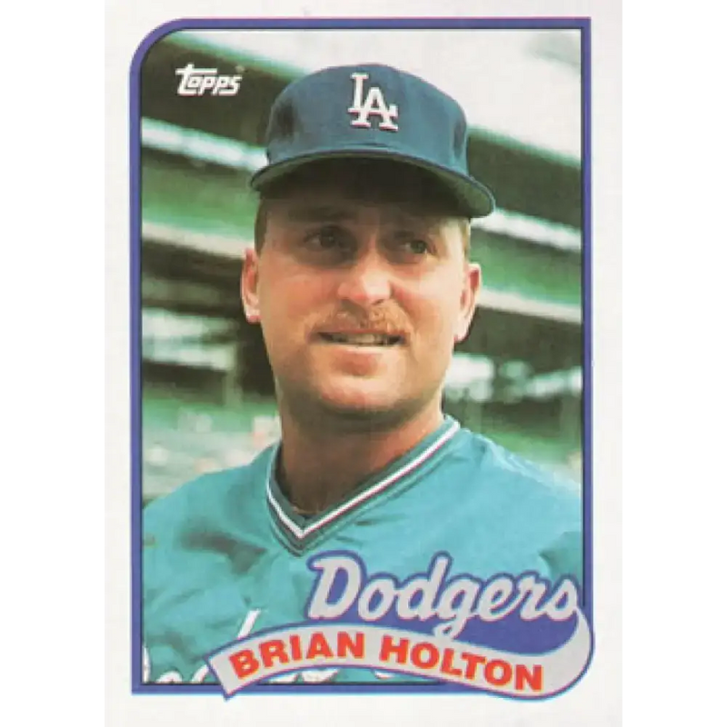 1989 Topps #368 Brian Holton NM-MT Los Angeles Dodgers Baseball Card - Baseball Card Single