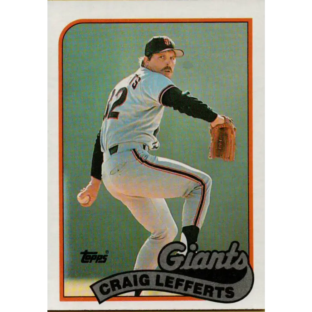 1989 Topps #372 Craig Lefferts NM-MT San Francisco Giants Baseball Card - Baseball Card Single