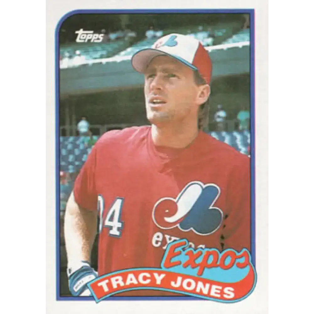 1989 Topps #373 Tracy Jones NM-MT Montreal Expos Baseball Card - Baseball Card Single