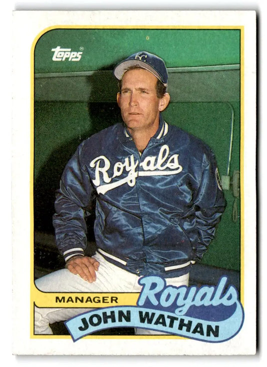 1989 Topps #374 John Wathan - Trading Cards
