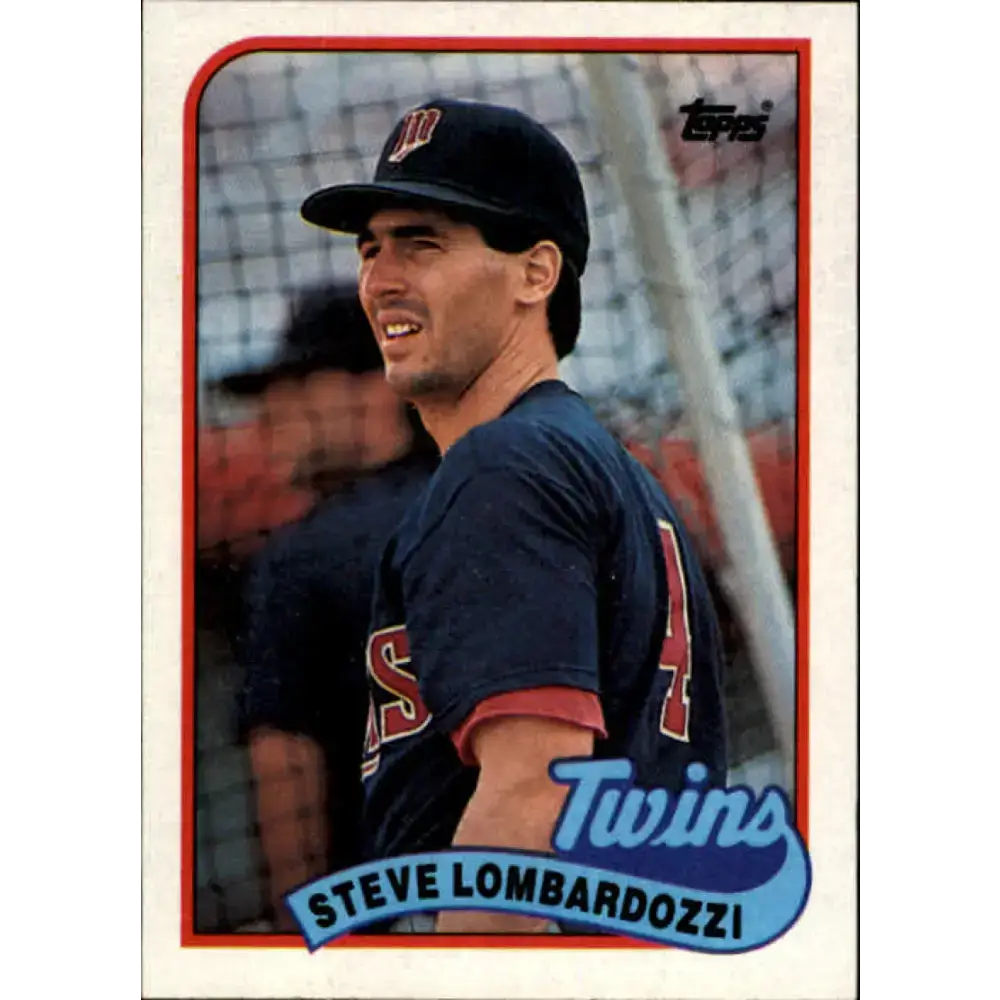 1989 Topps #376 Steve Lombardozzi NM-MT Minnesota Twins Baseball Card - Baseball Card Single