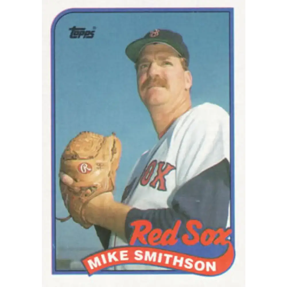 1989 Topps #377 Mike Smithson NM-MT Boston Red Sox Baseball Card - Baseball Card Single