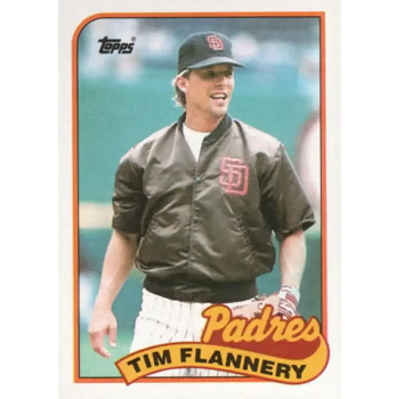 1989 Topps #379 Tim Flannery NM-MT San Diego Padres Baseball Card - Baseball Card Single