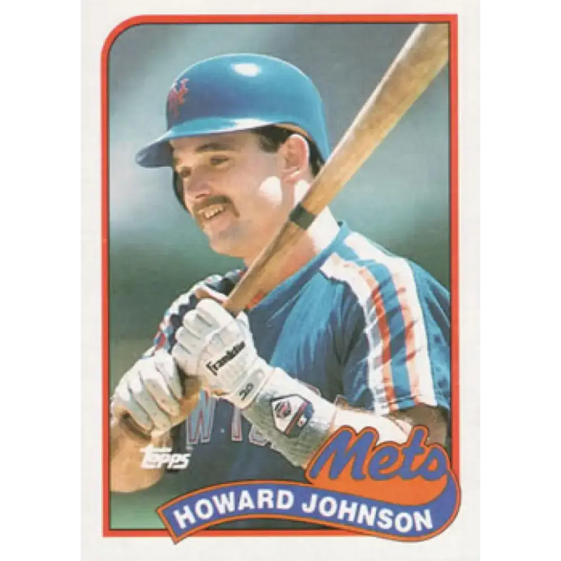 1989 Topps #383 Howard Johnson NM-MT New York Mets Baseball Card - Baseball Card Single