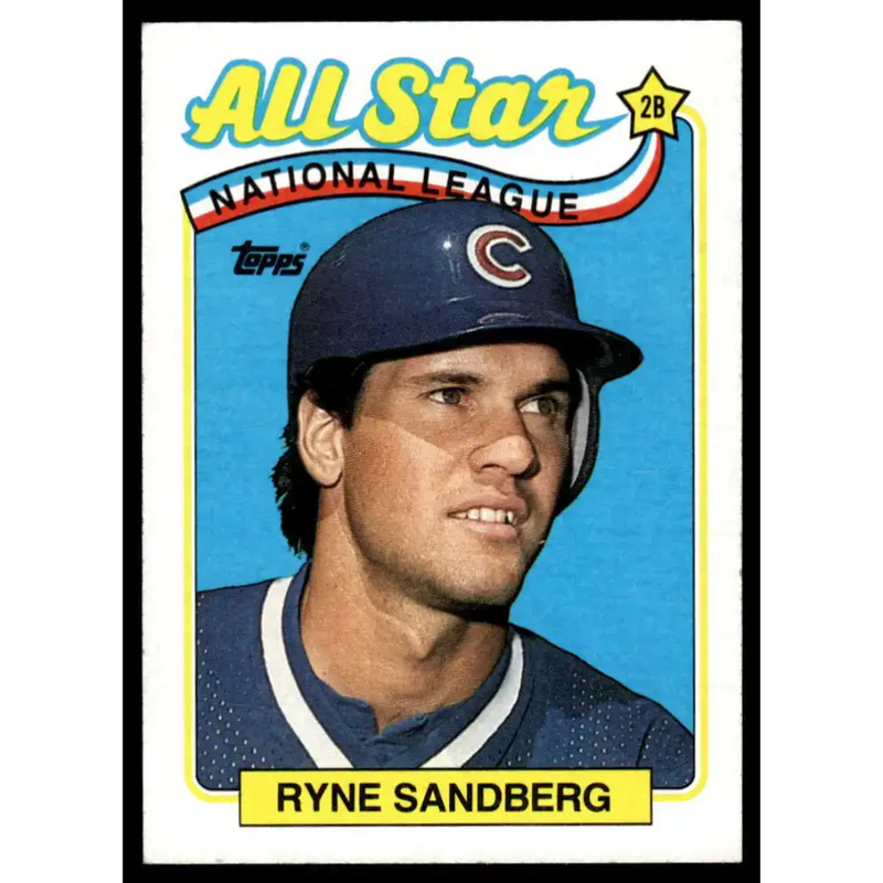 1989 Topps #387 Ryne Sandberg EX Chicago Cubs Baseball Card - Baseball Card Single