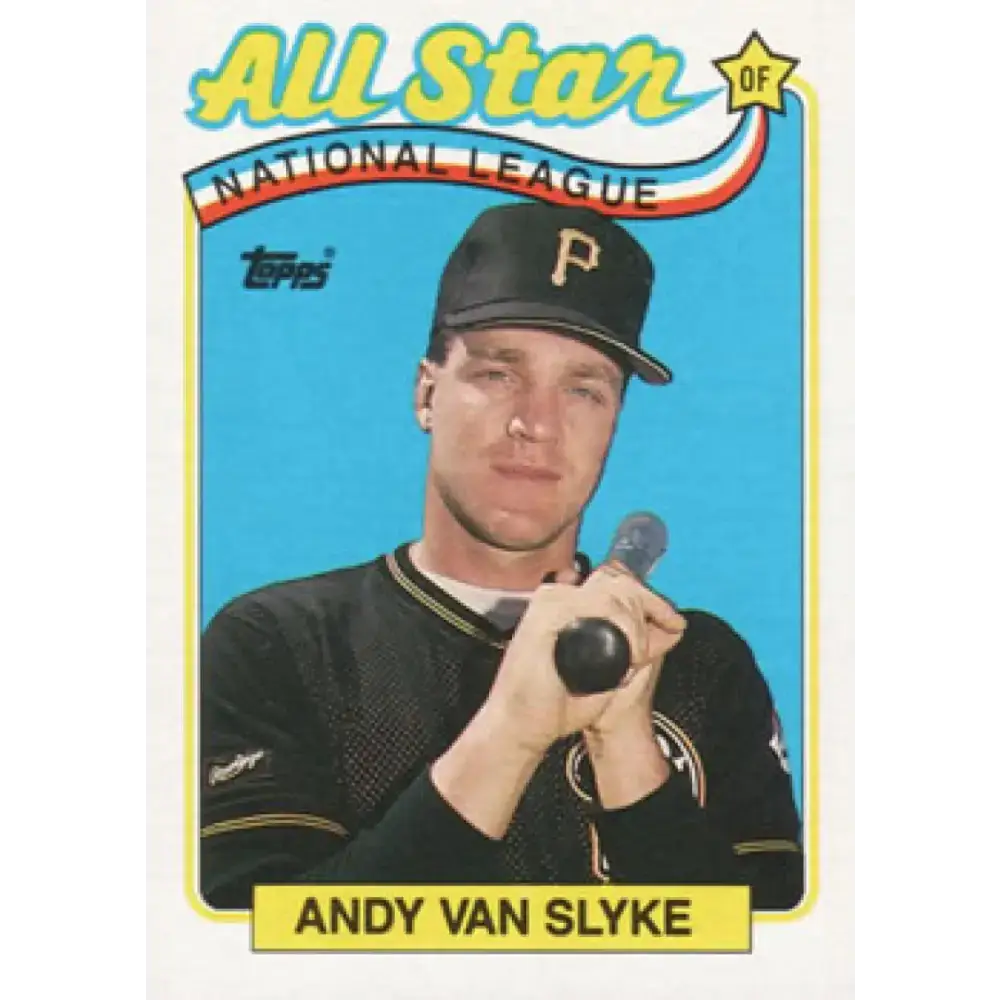 1989 Topps #392 Andy Van Slyke AS NM-MT Pittsburgh Pirates Baseball Card - Baseball Card Single