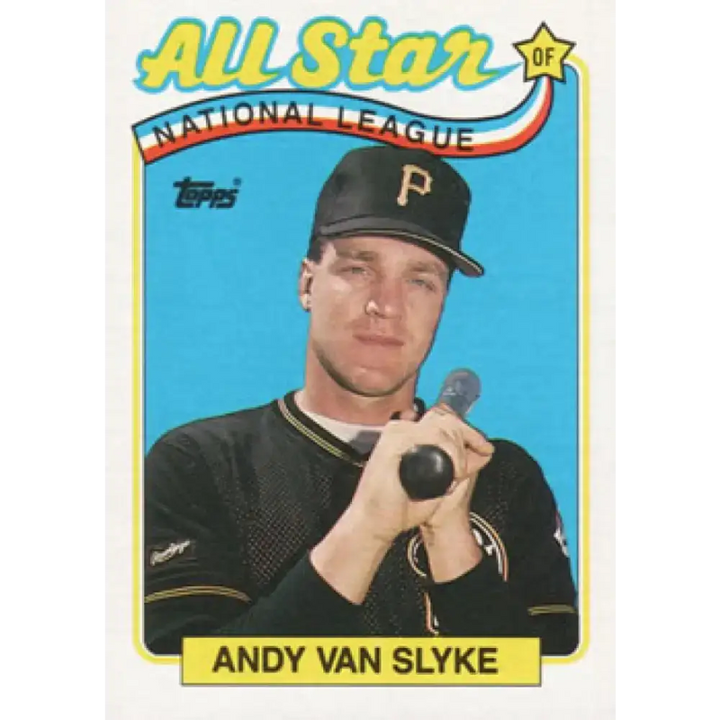 1989 Topps #392 Andy Van Slyke AS NM-MT Pittsburgh Pirates Baseball Card - Baseball Card Single