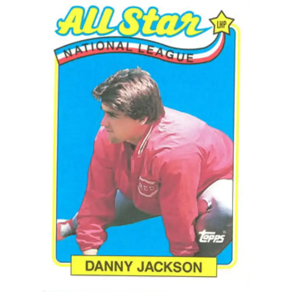 1989 Topps #395 Danny Jackson AS NM-MT Cincinnati Reds Baseball Card - Baseball Card Single