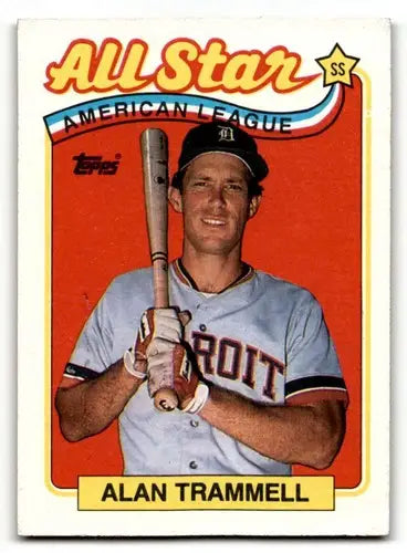 1989 Topps #400 Alan Trammell Detroit Tigers Baseball Cards EX/NM ID:61560 - Baseball Card Single