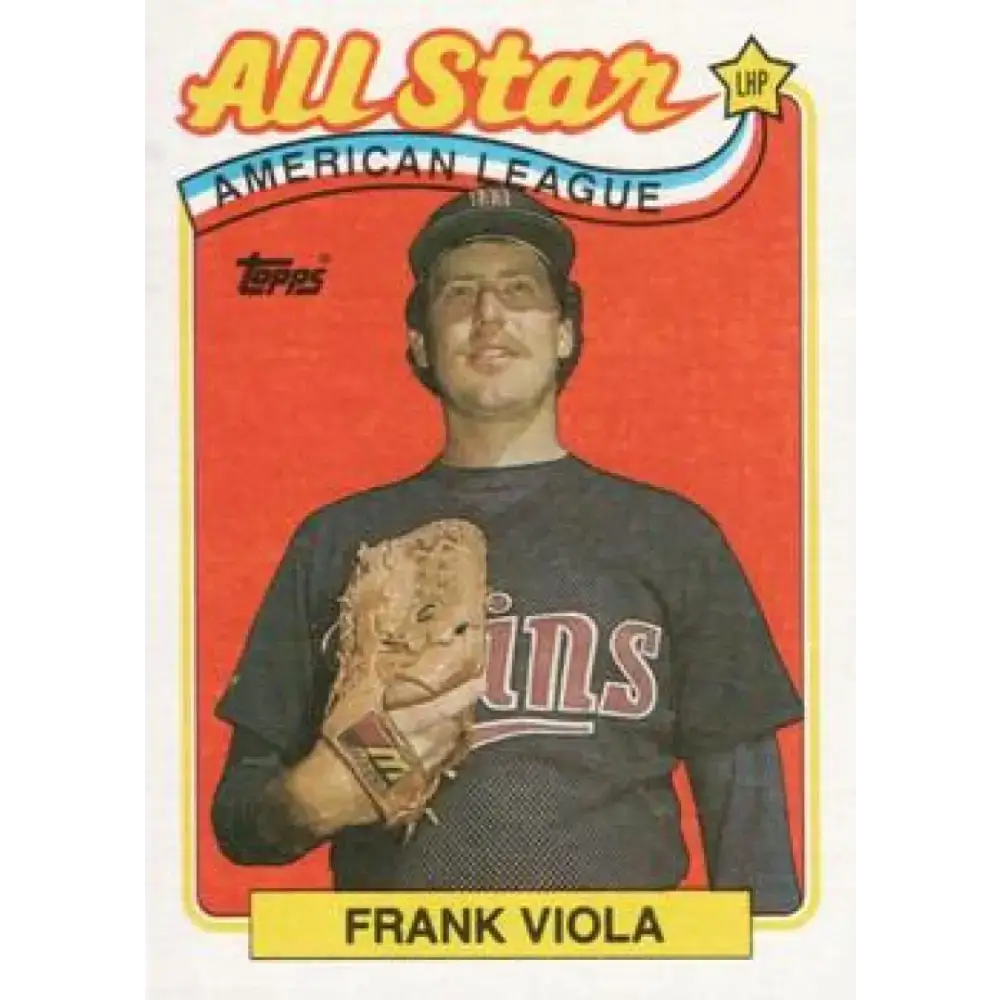 1989 Topps #406 Frank Viola AS NM-MT Minnesota Twins Baseball Card - Baseball Card Single