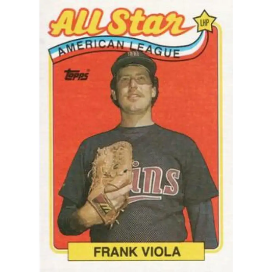 1989 Topps #406 Frank Viola AS NM-MT Minnesota Twins Baseball Card - Baseball Card Single