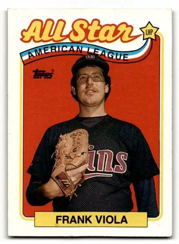 1989 Topps #406 Frank Viola Minnesota Twins Baseball Cards EX/NM ID:61561 - Baseball Card Single