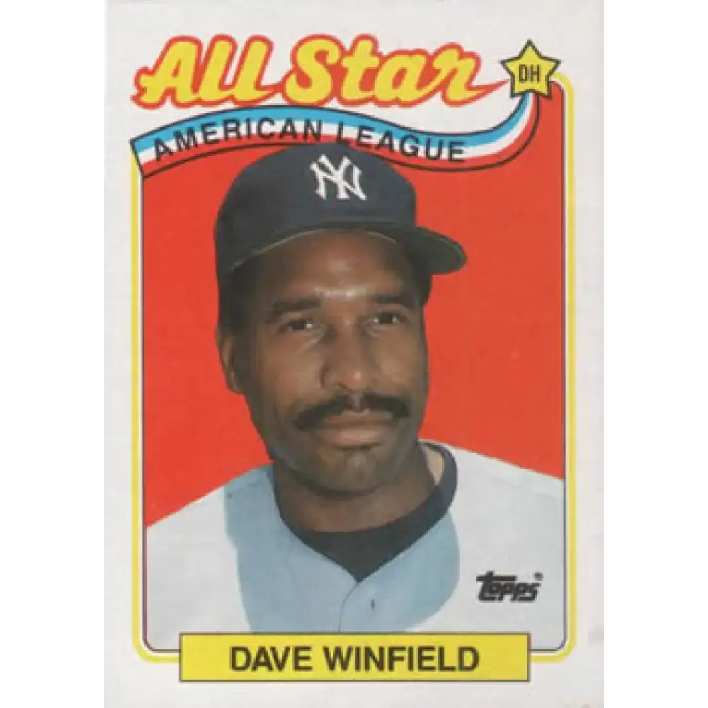 1989 Topps #407 Dave Winfield AS NM-MT New York Yankees Baseball Card - Baseball Card Single