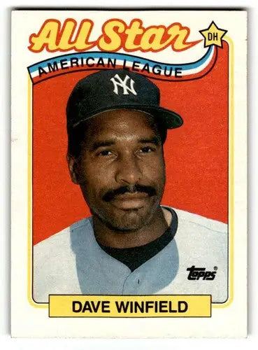 1989 Topps Dave Winfield Yankees baseball card, part of Yankees baseball cards collection