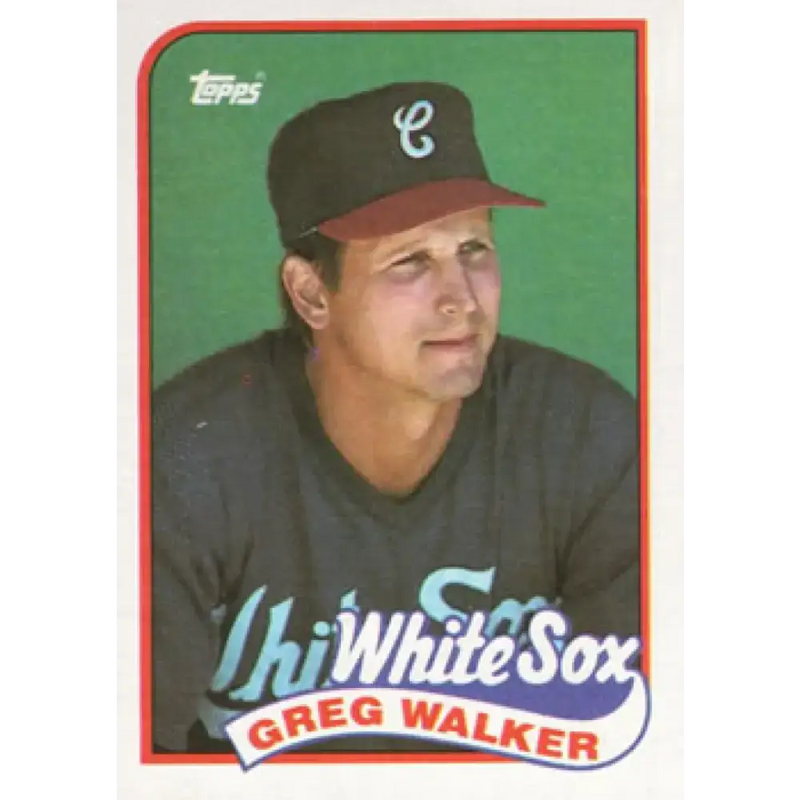1989 Topps #408 Greg Walker NM-MT Chicago White Sox Baseball Card - Baseball Card Single