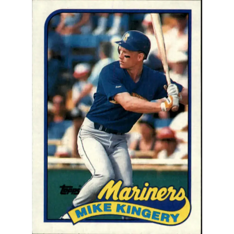 1989 Topps #413 Mike Kingery NM-MT Seattle Mariners Baseball Card - Baseball Card Single