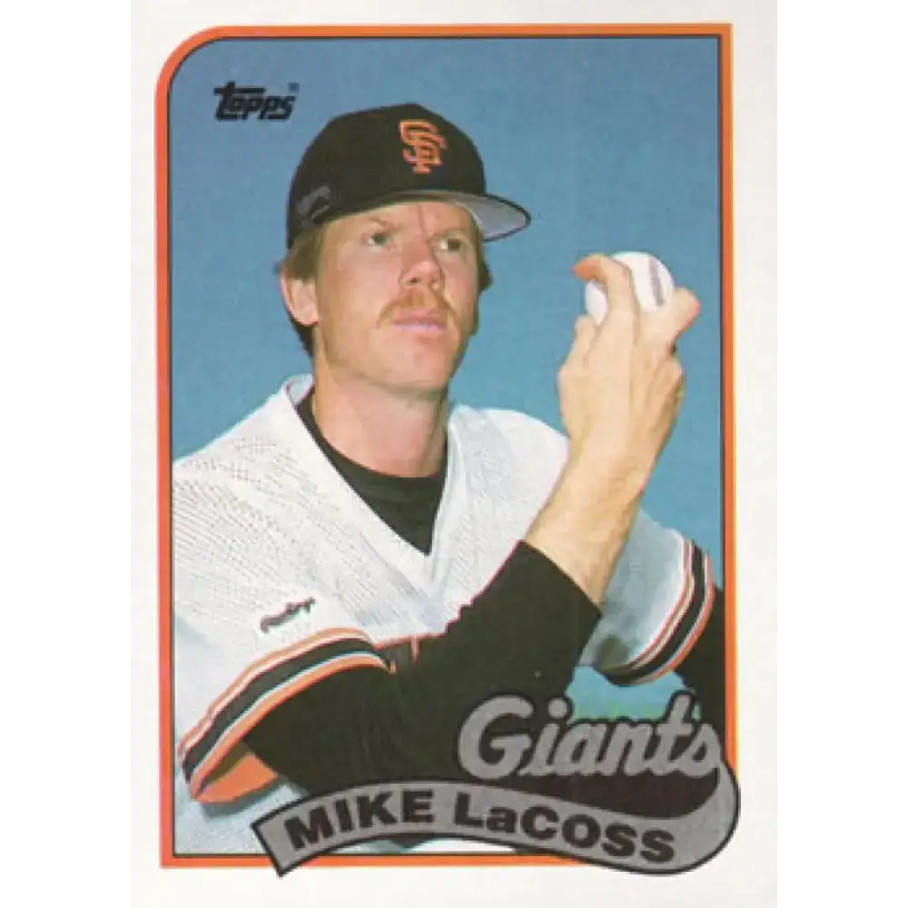 1989 Topps #417 Mike LaCoss NM-MT San Francisco Giants Baseball Card - Baseball Card Single
