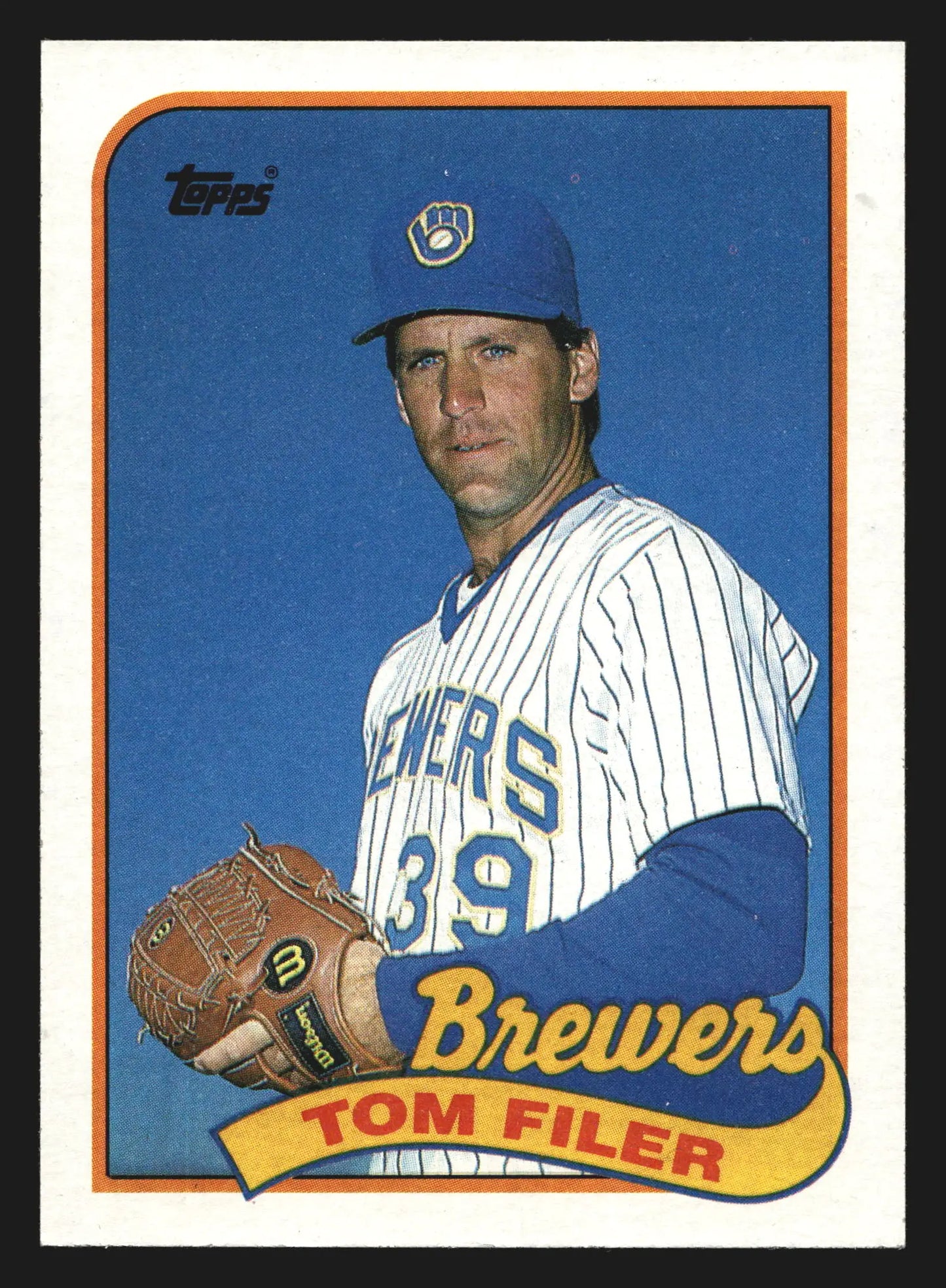 1989 Topps #419 Tom Filer Milwaukee Brewers - Baseball Card Single