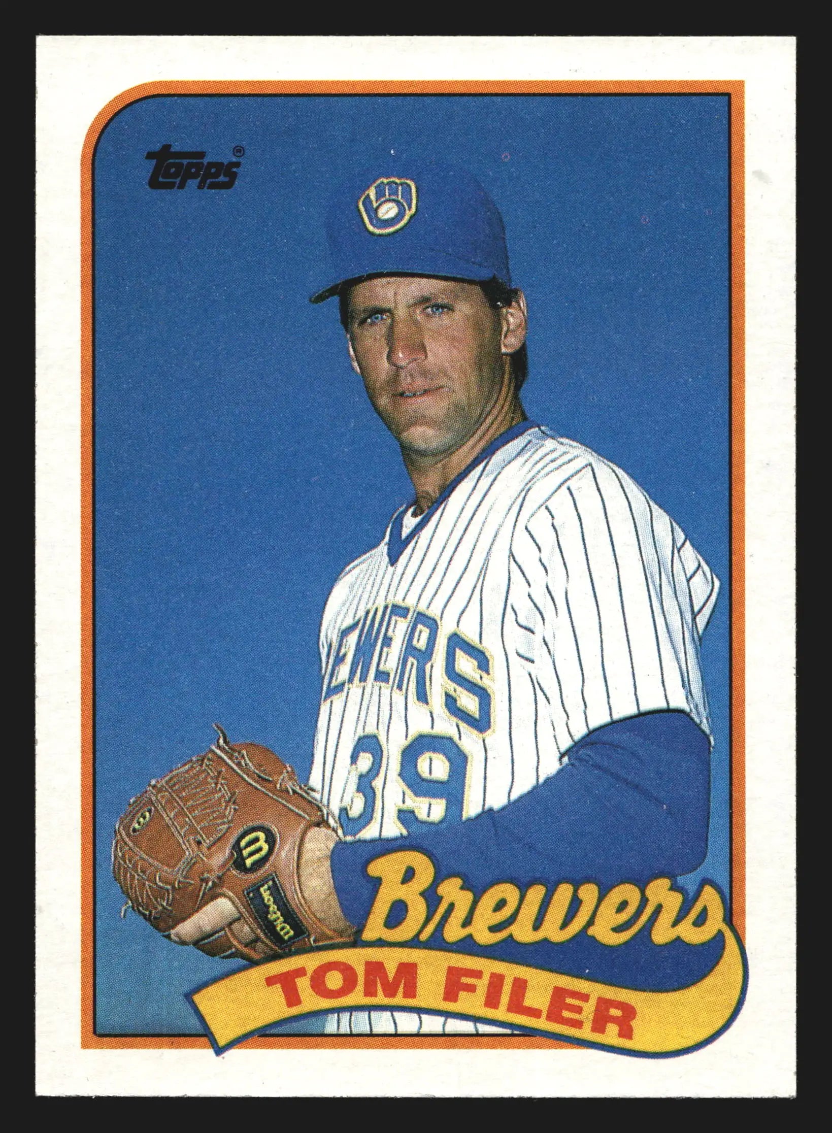 1989 Topps #419 Tom Filer Milwaukee Brewers - Baseball Card Single