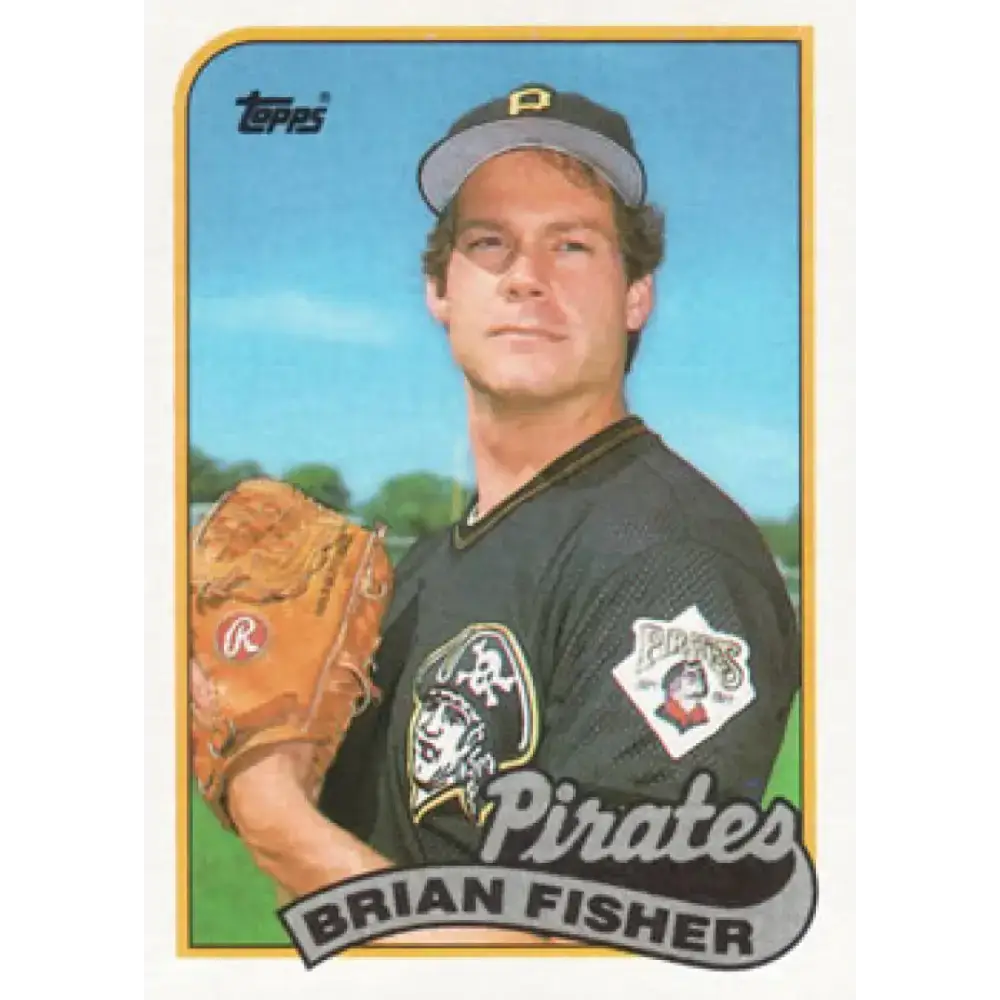 1989 Topps #423 Brian Fisher NM-MT Pittsburgh Pirates Baseball Card - Baseball Card Single