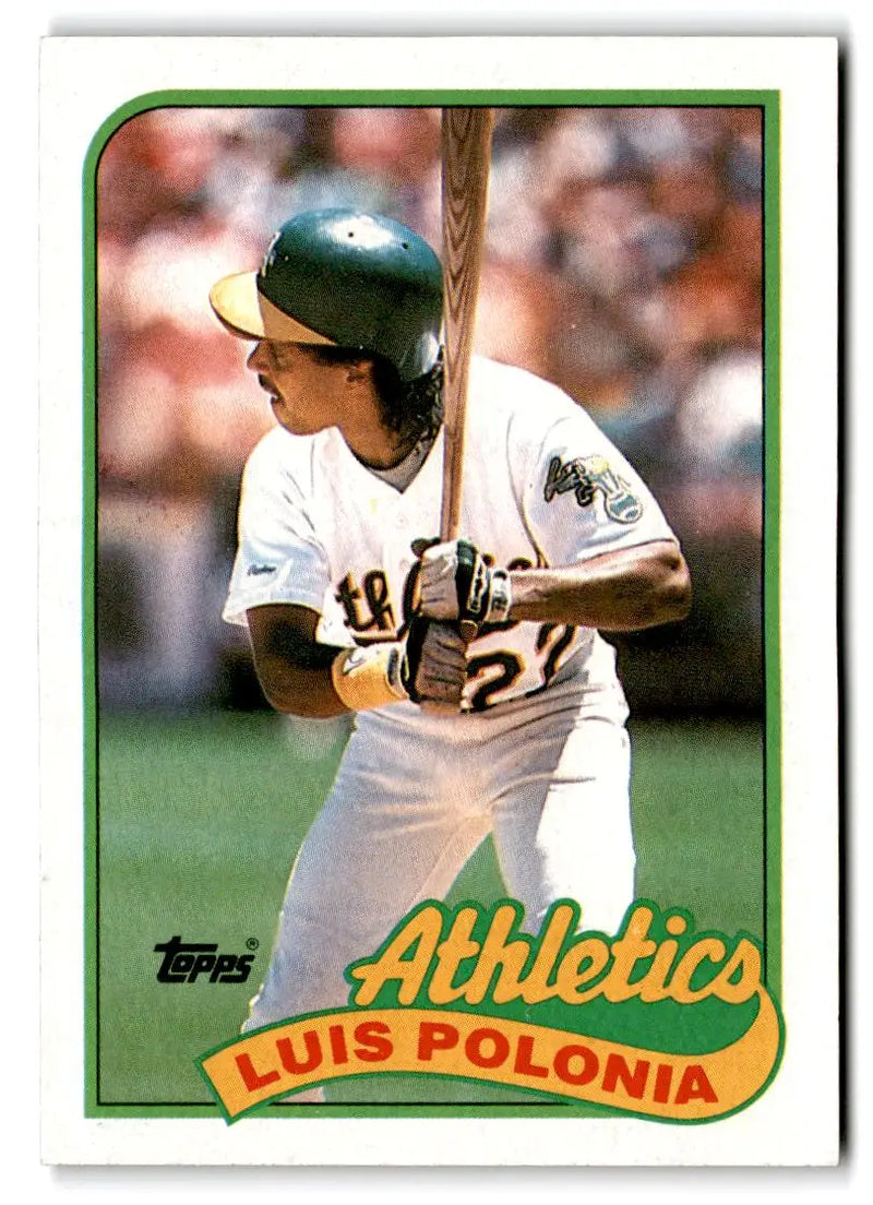 1989 Topps #424 Luis Polonia - Baseball Card Single