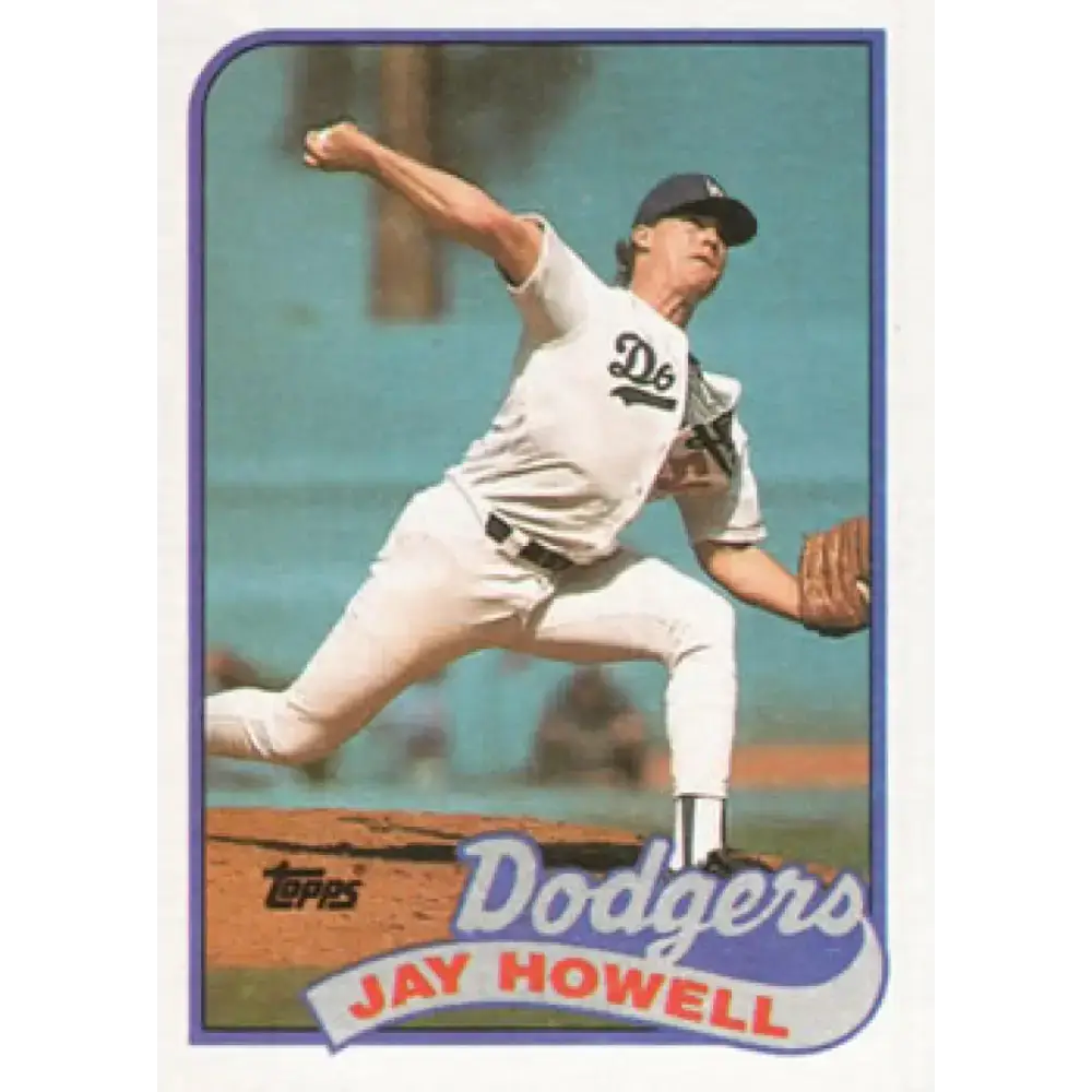1989 Topps #425 Jay Howell NM-MT Los Angeles Dodgers Baseball Card - Baseball Card Single