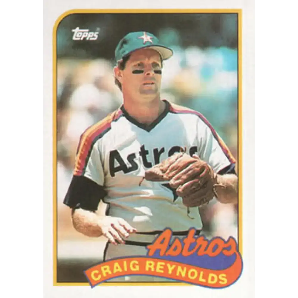 1989 Topps #428 Craig Reynolds NM-MT Houston Astros Baseball Card - Baseball Card Single