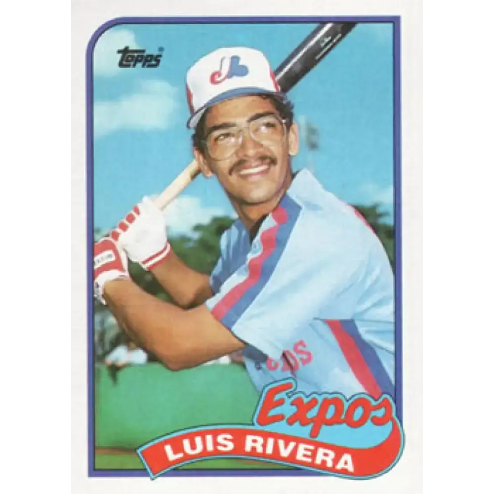 1989 Topps #431 Luis Rivera NM-MT Montreal Expos Baseball Card - Baseball Card Single