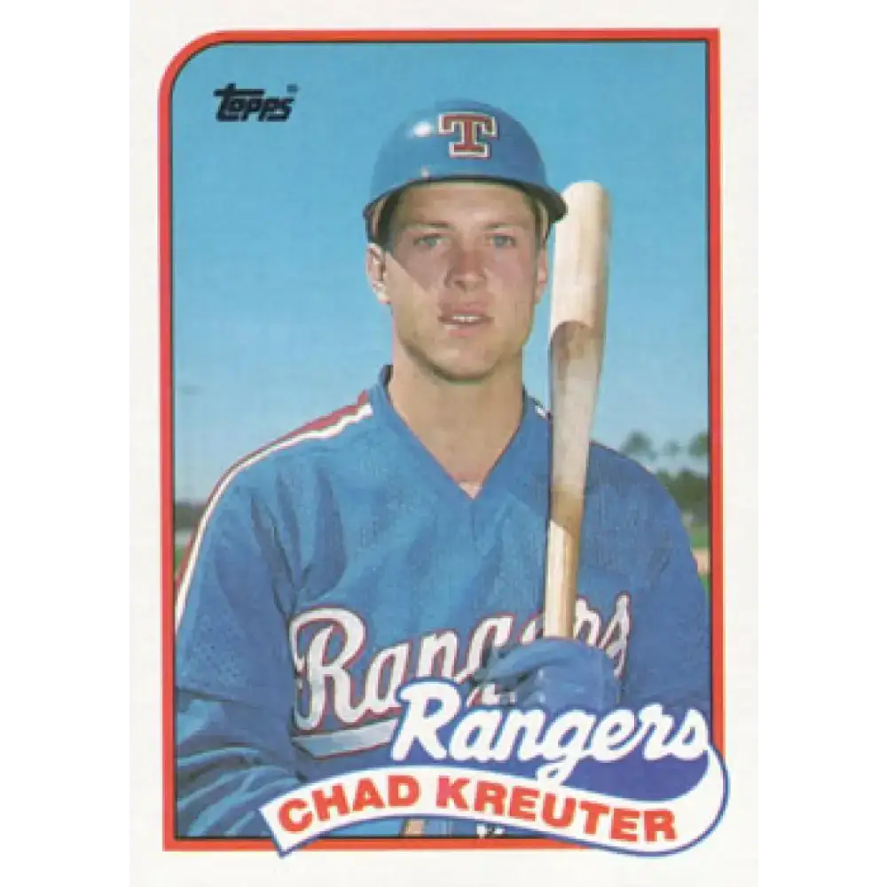 1989 Topps #432 Chad Kreuter NM-MT RC Rookie Texas Rangers Baseball Card - Baseball Card Single