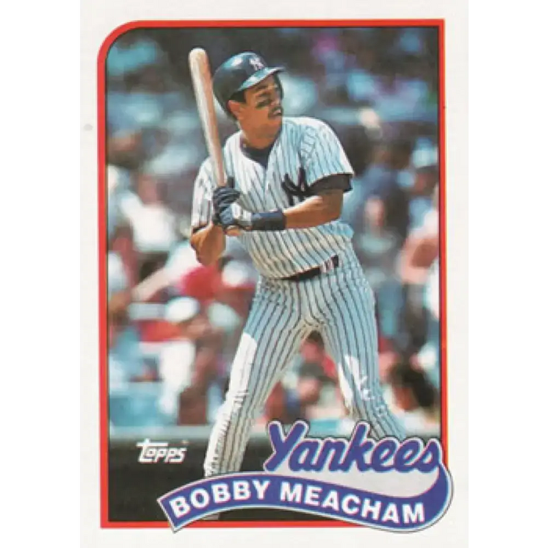 1989 Topps #436 Bobby Meacham NM-MT New York Yankees Baseball Card - Baseball Card Single