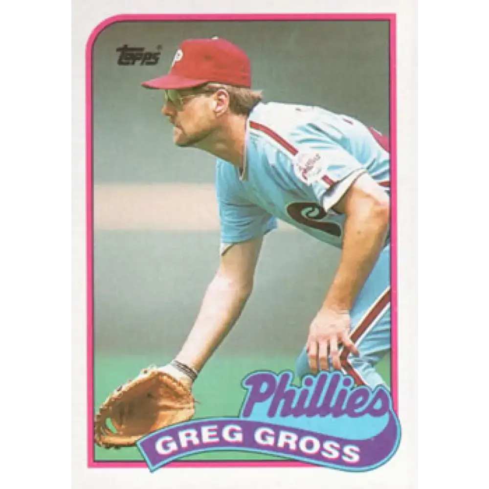 1989 Topps #438 Greg Gross NM-MT Philadelphia Phillies Baseball Card - Baseball Card Single
