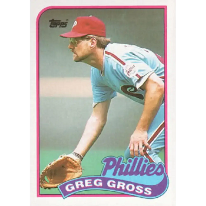 1989 Topps #438 Greg Gross NM-MT Philadelphia Phillies Baseball Card - Baseball Card Single