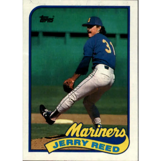 1989 Topps #441 Jerry Reed NM-MT Seattle Mariners Baseball Card - Baseball Card Single