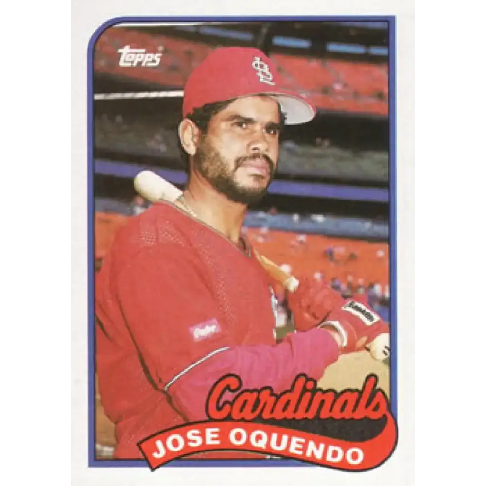 1989 Topps #442 Jose Oquendo NM-MT St. Louis Cardinals Baseball Card - Baseball Card Single