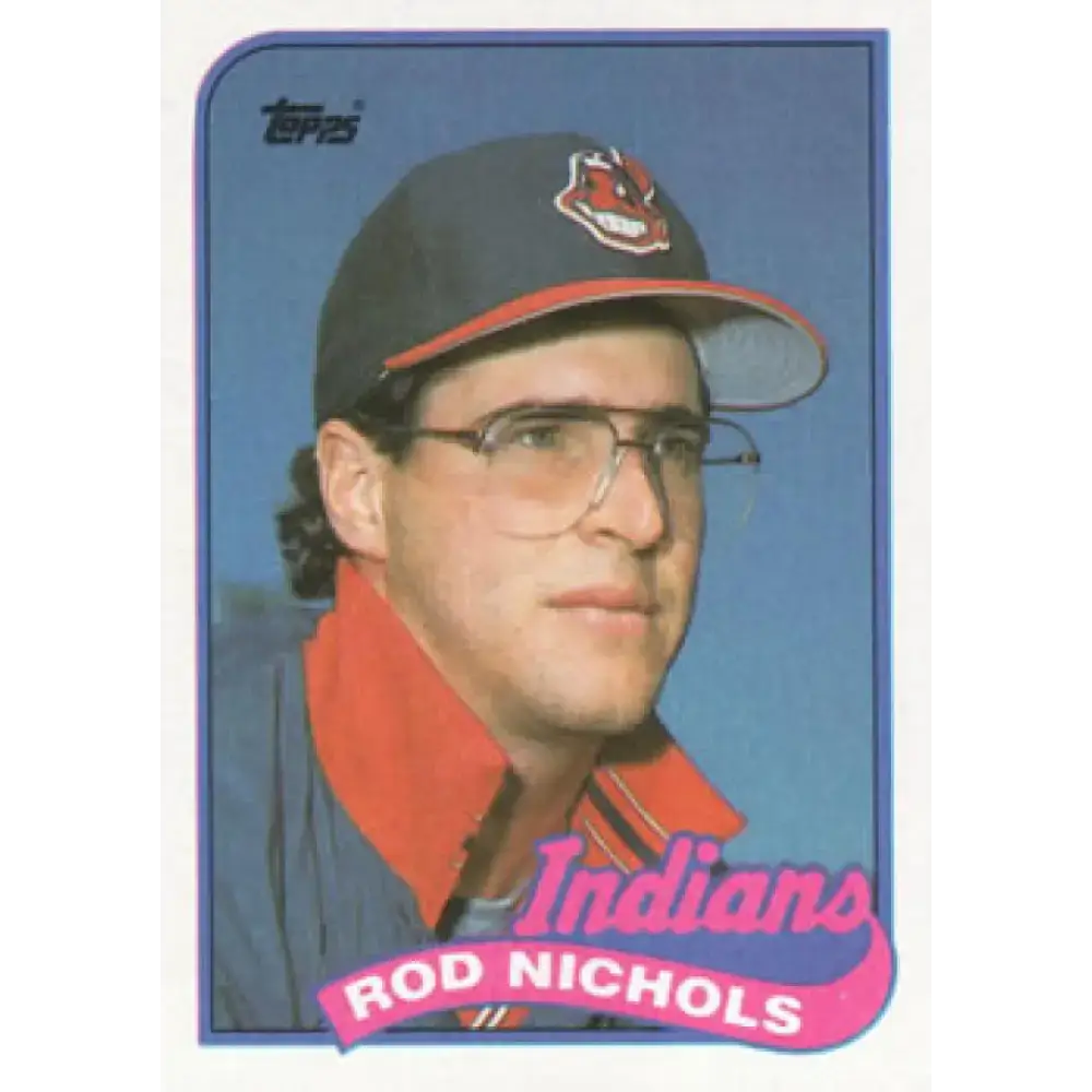 1989 Topps #443 Rod Nichols NM-MT RC Rookie Cleveland Indians Baseball Card - Baseball Card Single